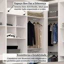 Ver imagem 3 de Quarto Home Office Alpes 11 Portas 7 Gavetas MDP 165cm Branco Luciane Móvei