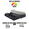 Base Box Cama Solteiro Sapateira Linho Cinza e Colchão Airtech Ortobom 88x188 - 11