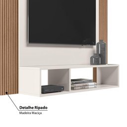 Painel Demadero P/tv de até 40 - Off White/natural - 4