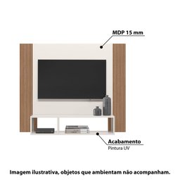 Painel Demadero P/tv de até 40 - Off White/natural - 2