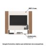 Painel Demadero P/tv de até 40 - Off White/natural - 2