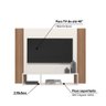Painel Demadero P/tv de até 40 - Off White/natural - 3