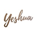 Ver imagem 1 de Adesivo De Parede Escrita Yeshua Jesus Rosé Gold Decorativo