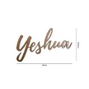 Ver imagem 2 de Adesivo De Parede Escrita Yeshua Jesus Rosé Gold Decorativo