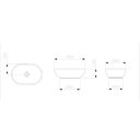 Ver imagem 2 de Cuba de Apoio sem Mesa 45x29cm R3 - Celite