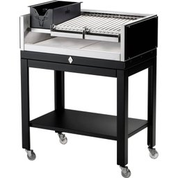 Parrilla Com Base Rodízios Grelha Argentina HMD - 1