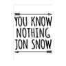 Poster A3 You Know Nothing de Dafuqshirts - 1