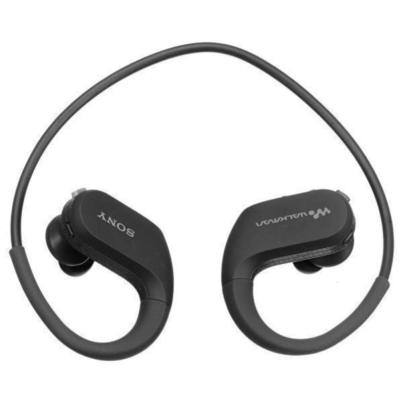 新品SONY ウォークマン NW-WS413 4GB ブラック Sony Fone de ouvido Walkman 4 GB integrado NW-WS413 (preto