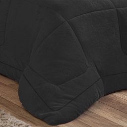 Coberdrom Mirage Casal Sherpa e Manta Toque Lã de Carneiro 1 Peça - Preto - 3