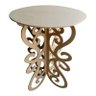 Kit Festa 2 Mesas Provençal Desmontável MDF Cru - 80Ax70x70 - 1