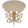 Kit Festa 2 Mesas Provençal Desmontável MDF Cru - 80Ax70x70 - 2