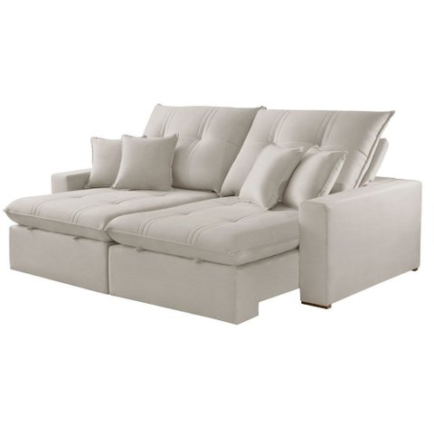 Sofá Retrátil e Reclinável Império 250 Cm Braço 25 Cm Meu Sofá Online