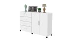 Ver imagem 1 de Cômoda Br com Rodízios Cor Branco