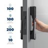 Fechadura Digital de Embutir Samba Esf-de6100i Preta Elsys - 4