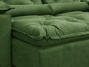 Ver imagem 6 de Sofá Retrátil e Reclinável 2,75m em Tecido Veludo c/ Pillow Nos Braços - Montagem Inclusa:Verde