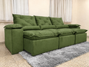 Ver imagem 7 de Sofá Retrátil e Reclinável 2,75m em Tecido Veludo c/ Pillow Nos Braços - Montagem Inclusa:Verde
