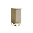 Ver imagem 5 de Balcão de Cozinha 1 Porta 40cm Elite Yescasa Marrom/Avelã