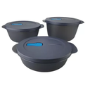 Ver imagem 1 de Tupperware Kit Crystalwave 3 Peças Tupperware Kit Crystalwave 3 Peças para Microondas