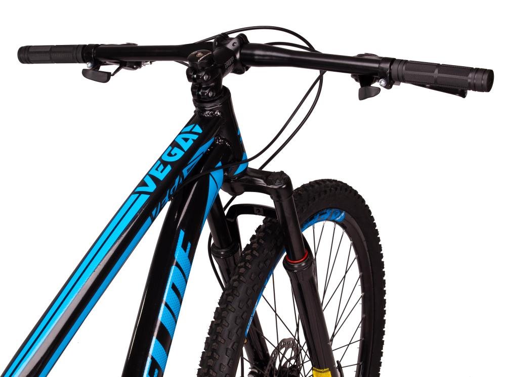 BICICLETA SPACELINE 29/19 21V IMPORTADOS - PRETO C/ AZUL | MadeiraMadeira