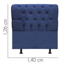 Ver imagem 3 de Cabeceira Estofada Cama Box Casal 140cm París Suede Azul- Mabe Magazine