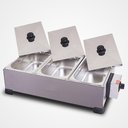 Ver imagem 2 de Derretedeira Industrial 3 Cubas 3,3kg Dr2 Marchesoni Banho-maria Multiuso Inox 110v