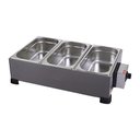 Ver imagem 1 de Derretedeira Industrial 3 Cubas 3,3kg Dr2 Marchesoni Banho-maria Multiuso Inox 110v