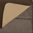 Ver imagem 4 de Capa Protetora de Sofá King 2 Lugares Impermeável Dupla Face:cáqui e Marrom