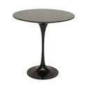 Ver imagem 1 de Mesa Lateral Tulipa Saarinen Redonda 51 Cm Laqueada Cor Preto