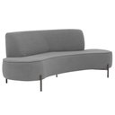 Ver imagem 1 de Sofá Orgânico 02 Lugares 150cm Argos Pés Titânio Linho Cinza - Nexta Casa