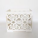 Ver imagem 6 de Caixa de Presentes Provençal Arabesco 60x40x50 cm Mdf Branco