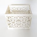 Ver imagem 5 de Caixa de Presentes Provençal Arabesco 60x40x50 cm Mdf Branco