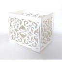 Ver imagem 1 de Caixa de Presentes Provençal Arabesco 60x40x50 cm Mdf Branco