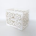 Ver imagem 4 de Caixa de Presentes Provençal Arabesco 60x40x50 cm Mdf Branco