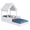 Cama Infantil Montessoriana em Forma de Casinha sem Colchão Ccm040 Completa Móveis - 3