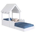 Ver imagem 4 de Cama Infantil Montessoriana Casinha de Chão com Proteção Completa Móveis