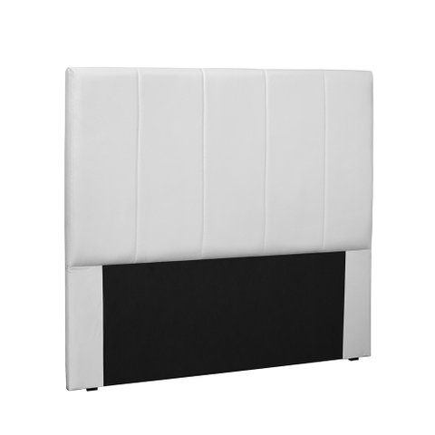 Cabeceira Arizona Para Cama Box King 195 cm Corino Branco - D’Rossi
