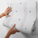 Ver imagem 1 de Papel de Parede Adesivo Listras Aquarela Decoração para Quarto Infantil - 12 Metros