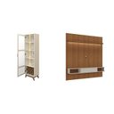 Ver imagem 2 de Conjunto 2 Peças Sala de Estar Cristaleira Mirage e Painel Belluno