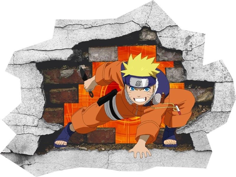 Papel De Parede Personalizado Naruto Buraco 3D