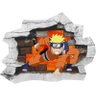 Adesivo 3D Buraco na Parede Naruto Desenho Manga Geek - 1