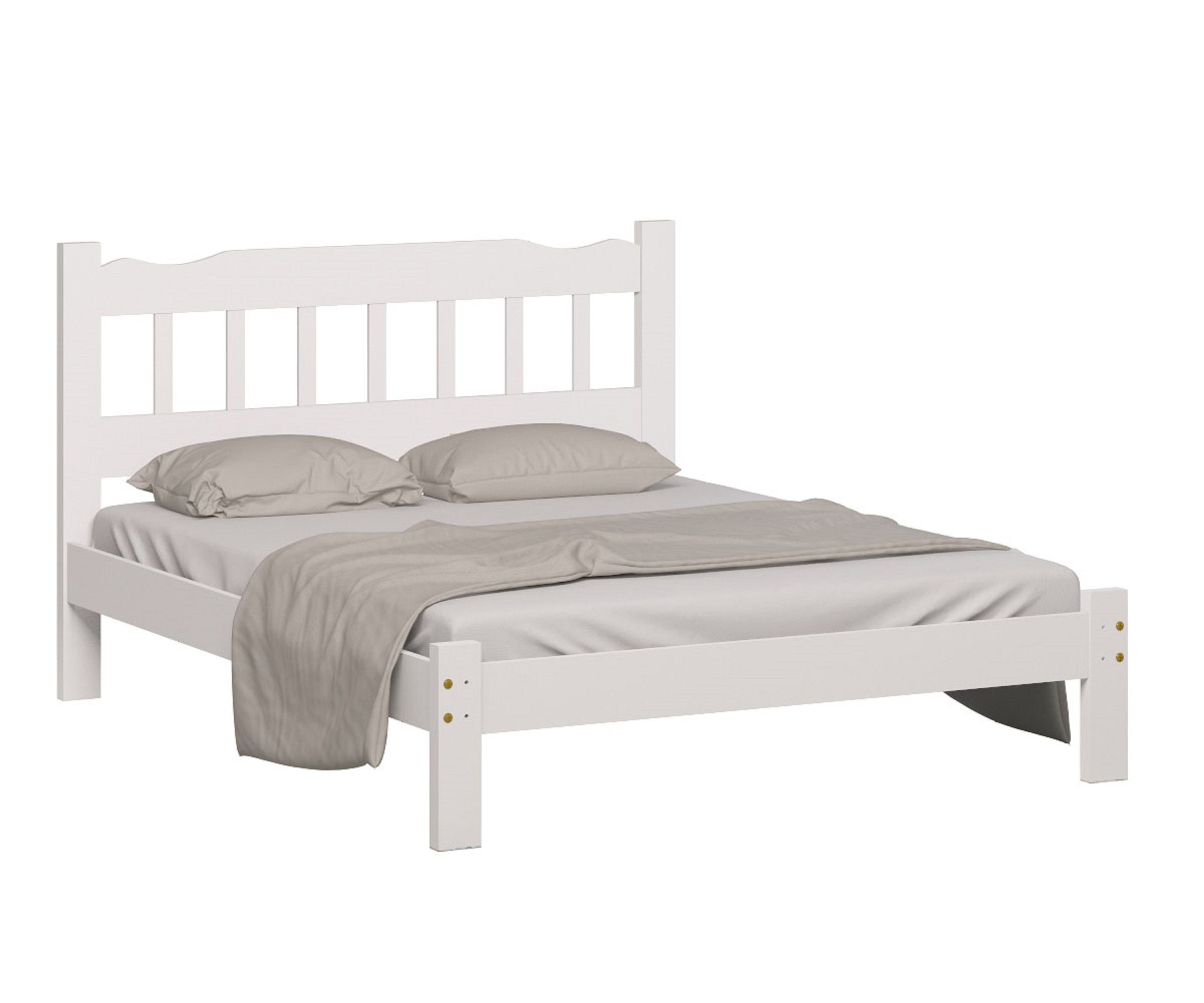 Cama Queen Size Perola Branca - Nemargi - 2