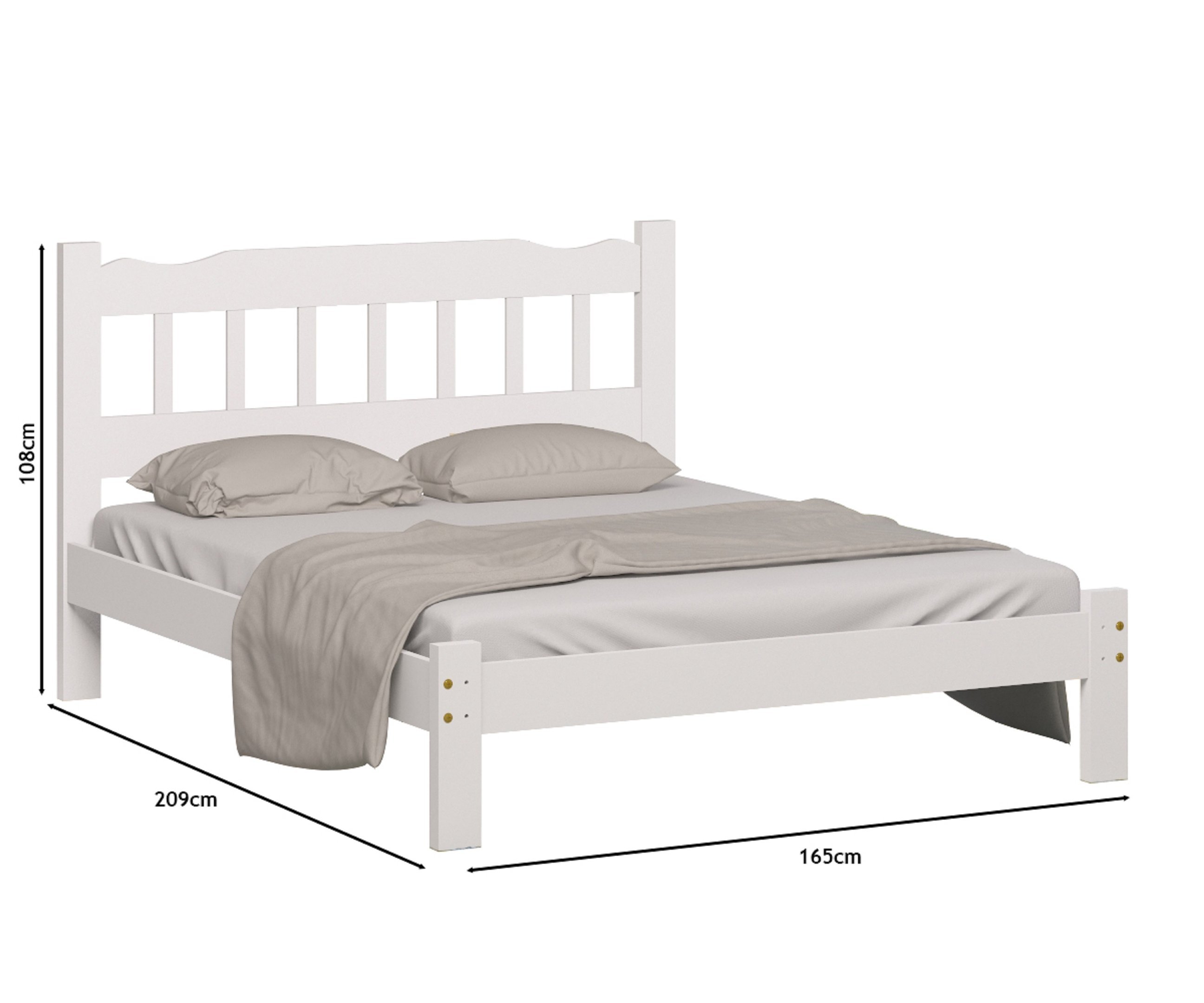 Cama Queen Size Perola Branca - Nemargi - 3