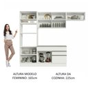Ver imagem 7 de Armário De Cozinha Completa 270cm Branco Glamy 14 Branco