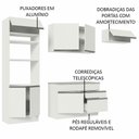 Ver mais imagens de Armário De Cozinha Completa 270cm Branco Glamy 14 Branco