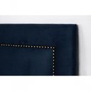 Ver imagem 4 de Cabeceira Casal Reta Luxo 140x60 Suede Azul - Tachas Fumê