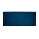 Ver imagem 2 de Cabeceira Casal Reta Luxo 140x60 Suede Azul - Tachas Fumê