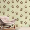 Papel de Parede Animal Print Pegadas de Cachorro-60x300cm - 1