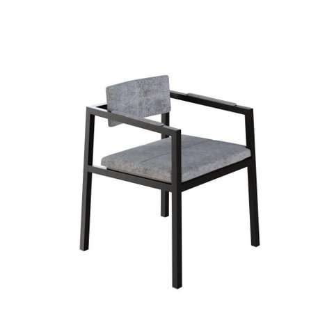 Poltrona Noah Fixa C-4 Pés 78 X 60,5 X 60,5 Cm. Lautrec Cinza Lautrec Cinza