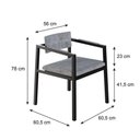 Ver imagem 6 de Poltrona Noah Fixa C-4 Pés 78 X 60,5 X 60,5 Cm. Lautrec Cinza Lautrec Cinza