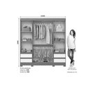 Ver imagem 4 de Guarda Roupa Casal B383 4 Pts 4 Gavs Cinamomo/Avela Henn